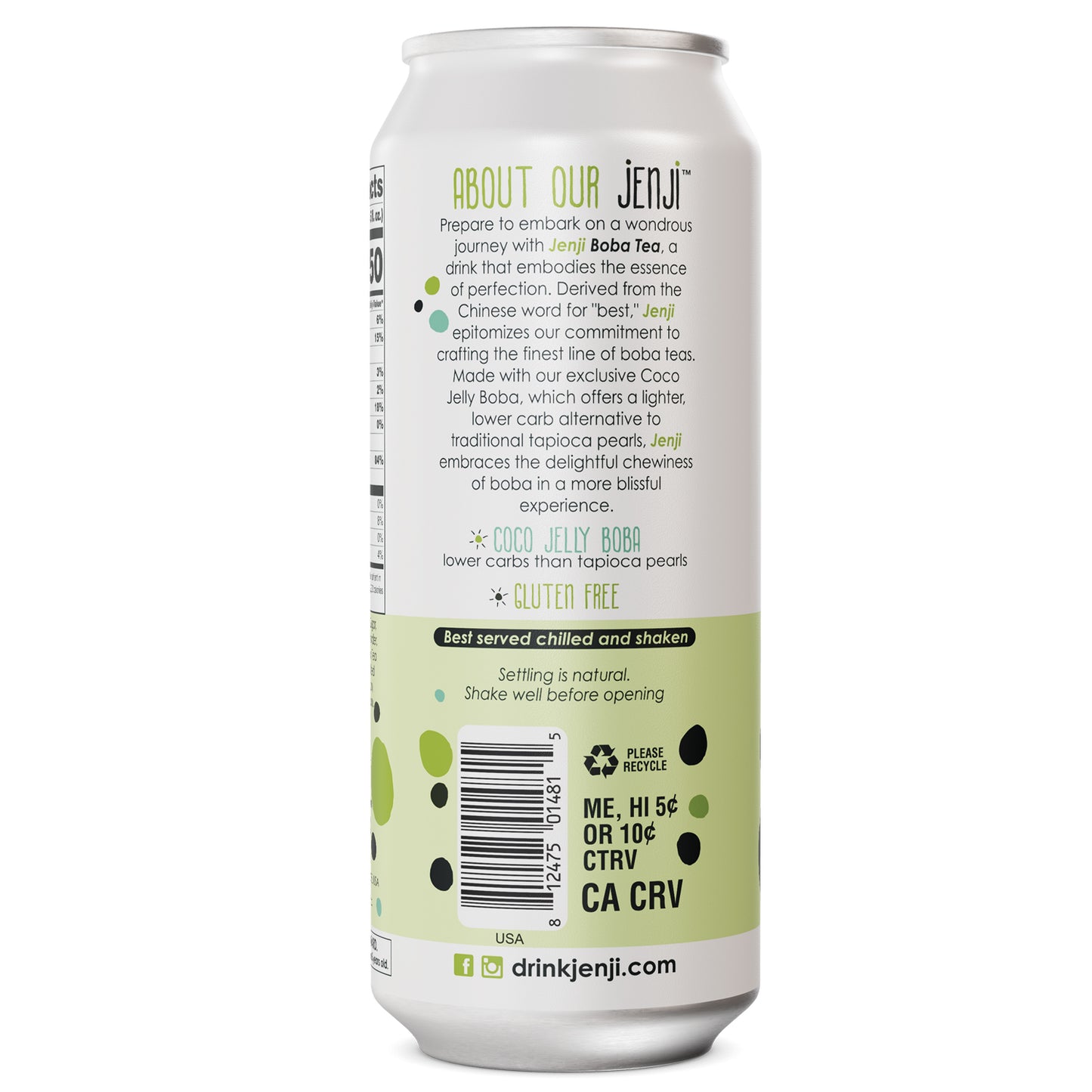 Jenji Original Matcha Latte 12/16.5oz Cans